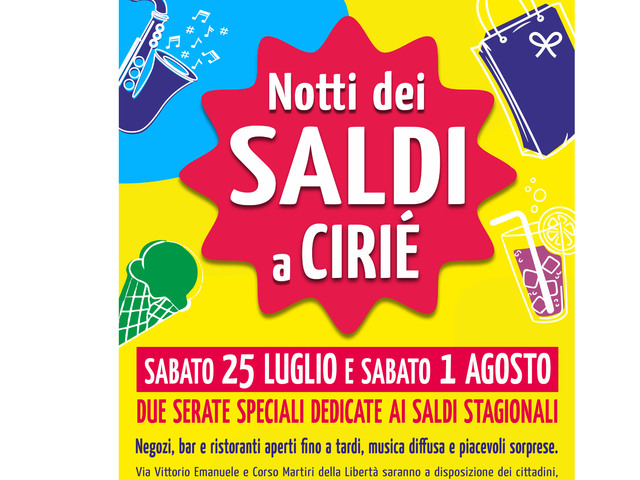 "Notte dei Saldi" sabato 1° agosto
