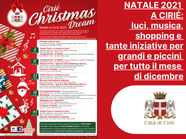 Cirié Christmas Dream: "Concerto di Natale" dei Music Piemonteis