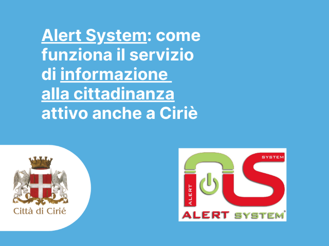 Alert System: come funziona il servizio di informazione alla cittadinanza