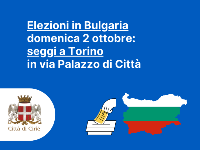 Elezioni in Bulgaria domenica 2 ottobre: seggi a Torino