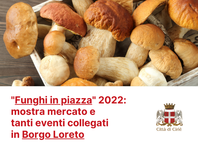 "Funghi in piazza": mostra mercato ed eventi collegati in Borgo Loreto
