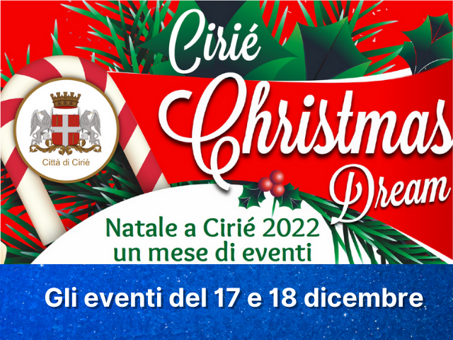 StraNatale, mercatini e concerti: gli eventi natalizi a Cirié del 17 e 18 dicembre