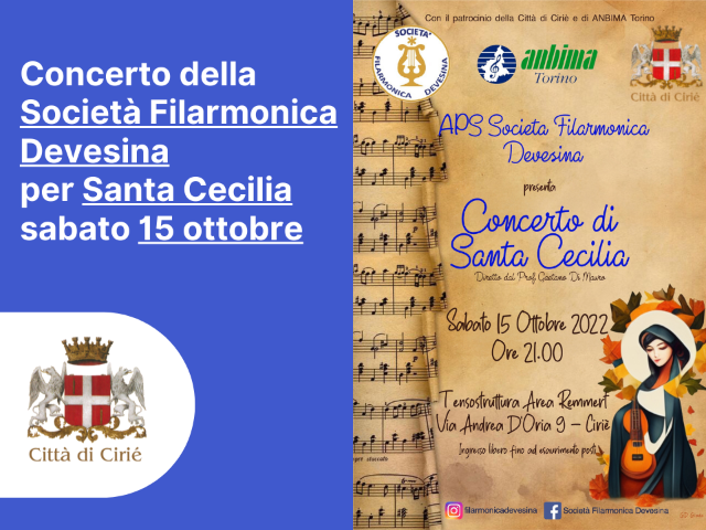 Concerto della Società Filarmonica Devesina per Santa Cecilia