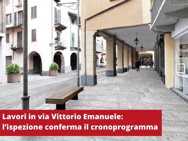 Lavori in via Vittorio Emanuele: l’ispezione conferma il cronoprogramma