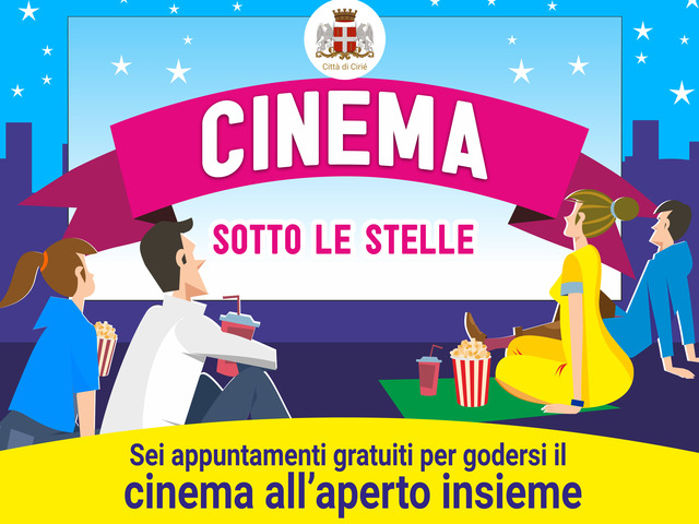 "Cinema sotto le stelle": al via a Cirié  da giovedì 1° luglio
