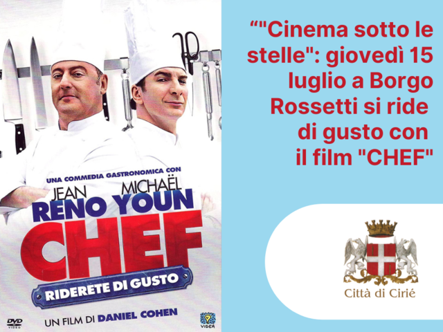 "Cinema sotto le stelle": giovedì 15 luglio a Borgo Rossetti
