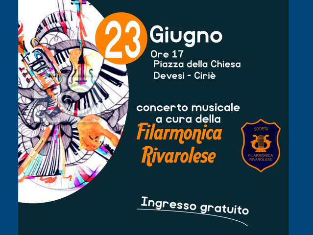 Filarmonica Rivarolese in concerto domenica 23/06 a Devesi