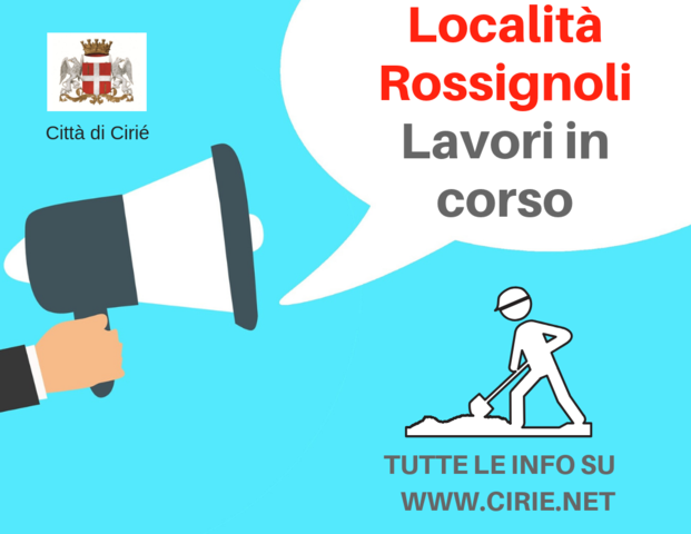 Lavori in corso in Località Rossignoli
